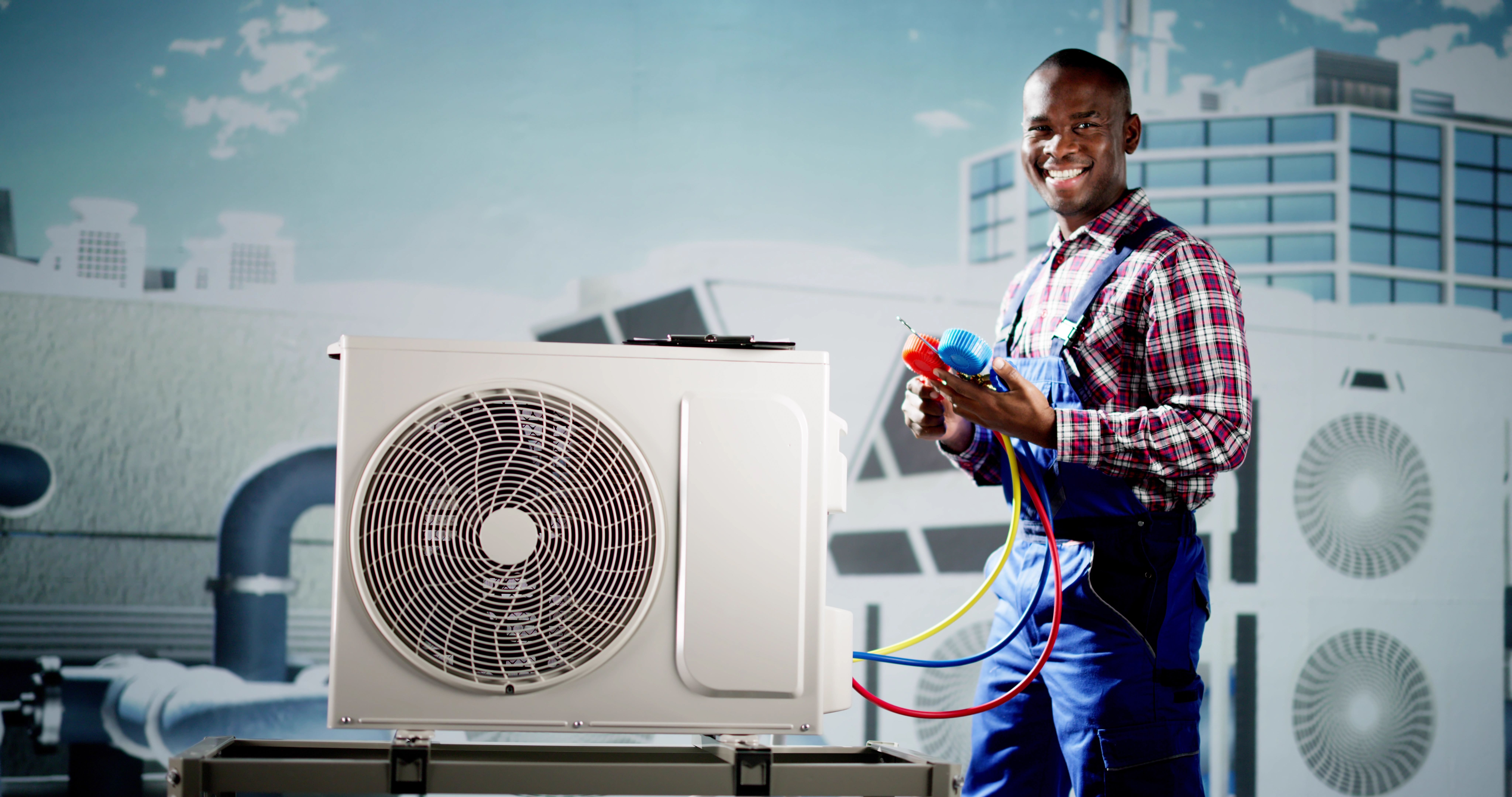 Industrial,Air,Conditioning,Technician.,Hvac,Cooling,System,Repair hvac career longevity
